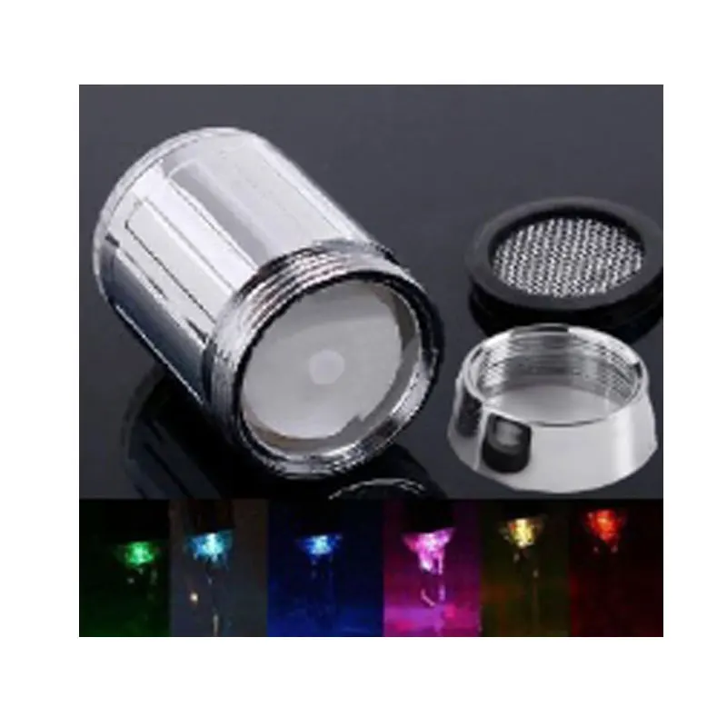 Датчик температуры светодиодный свет водопроводный кран свечение душ кухня