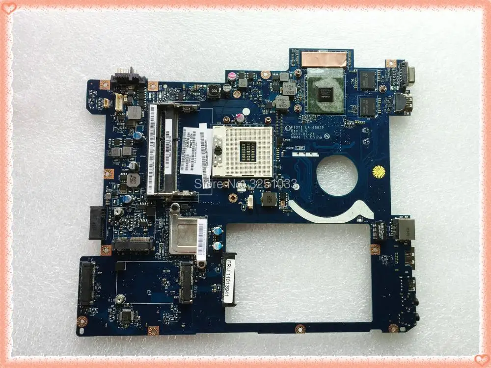 PIQY1 LA-6882P для ноутбука Lenovo Y570 материнская плата HM65 PGA989 DDR3 100% протестирована -