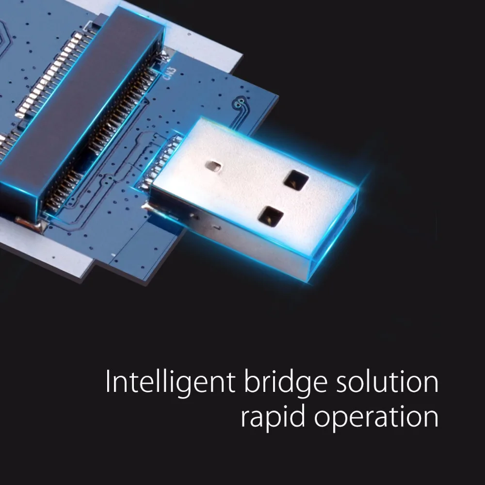 ORICO Алюминиевый мини mSATA SSD корпус USB3.0 5 Гбит/с высокоскоростной винт фиксации для