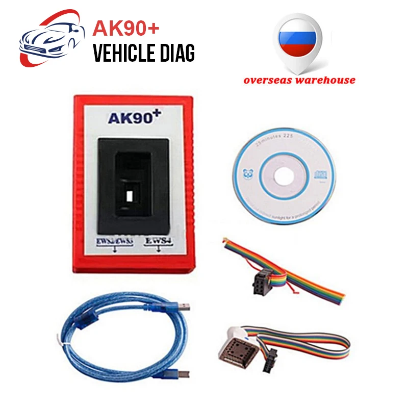 Программатор ключей AK90 V3.19 для BMW EWS2/EWS3/EWS4 автомобильный программатор чтения