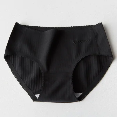 Black Luckymily, хлопок, бесшовные трусы, женское нижнее белье, стринги, женское нижнее белье, трусы с низкой талией, нижнее белье, женские трусики Танга - Цвет: Black