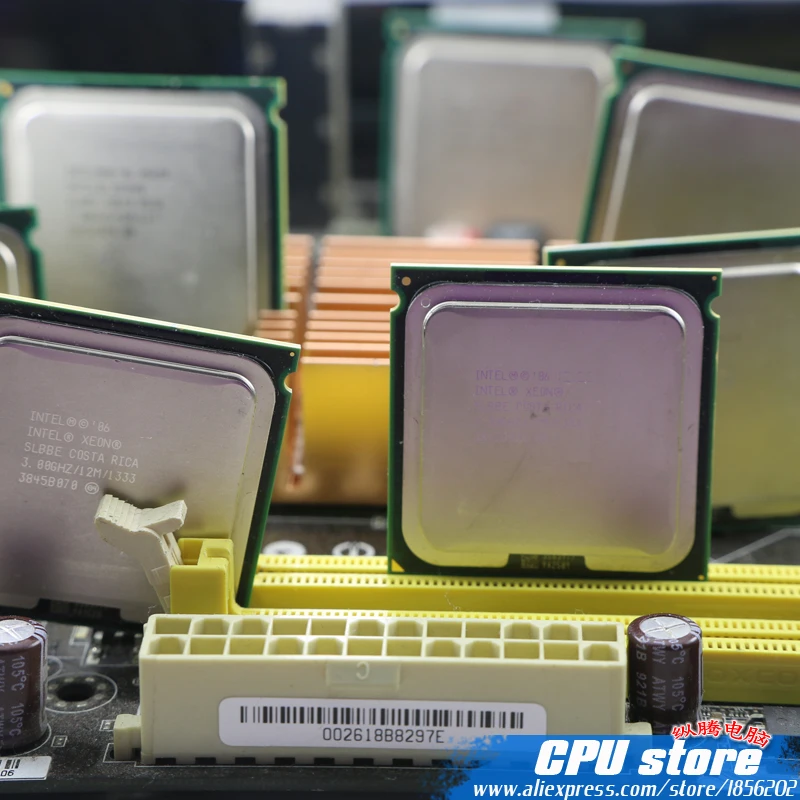 Intel Xeon X3330 четырехъядерный 2 66 ГГц LGA 775 95 Вт 6 м кэш сервер cpu с царапинами Бесплатная