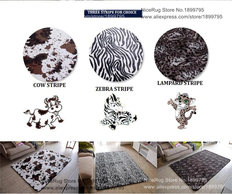 Коврик из воловьей кожи с изображением зебры и цветов нескользящий коврик для