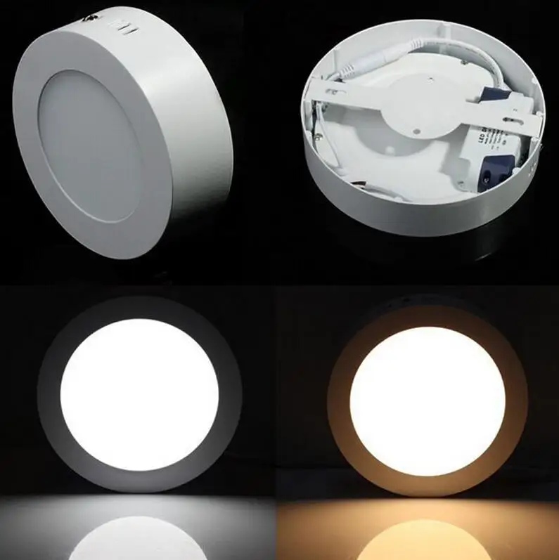 Поверхностный монтаж светодиодный панельный светильник 6 Вт 12 18