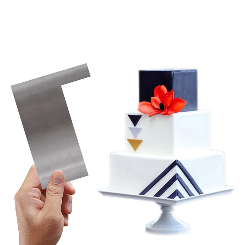 1 шт. регулируемые лопатки из нержавеющей стали крема скребок для края торта