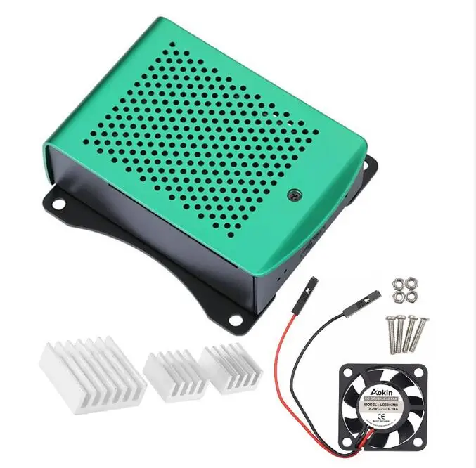 Синий Raspberry Pi 3 чехол алюминиевый радиатор металлический корпус чехол RPI 3 Raspberry Pi 3 Model B Вентилятор охлаждения Радиатор - Цвет: Синий