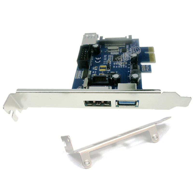 Двойной порт USB 3 0 + блок питания eSATA 9 Pin USB2.0 Гибридный PCI Express контроллер карты|pci