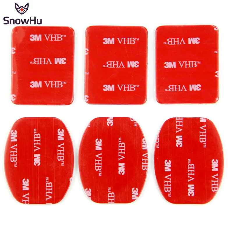 SnowHu 6 шт. красная наклейка 3M VHB 3 изогнутая плоская Двухсторонняя клейкая лента для