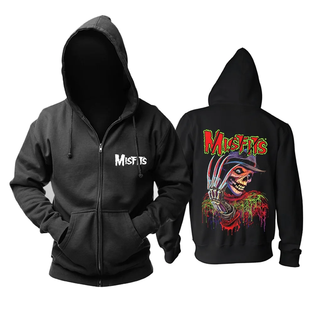 9 дизайнов, толстовки с капюшоном в стиле Misfits Rock с 3D черепом и костями, зимняя куртка на молнии, брендовая одежда, толстовка в стиле панк с тяжелым металлическим принтом