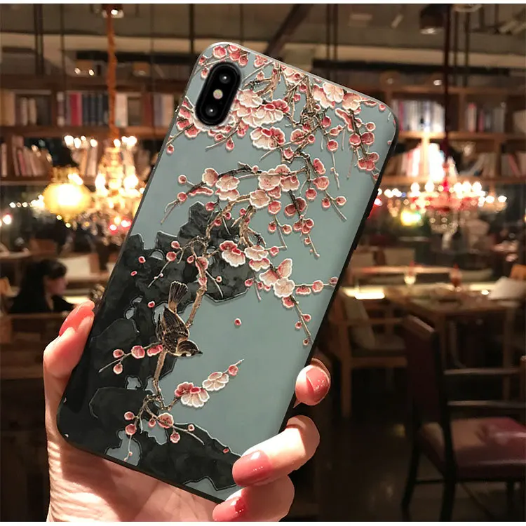 1heiniao 3D чехол с тиснением и изображением для Xiaomi Redmi 4X S2 5A 3 плюс 4A 6A 6 Pro Note 7 4X3 5 Fundas для Xiaomi Mi 8 Lite 9 A1 A2 5X 6X бант из ленты TPU с изображением - Цвет: 1heiniao