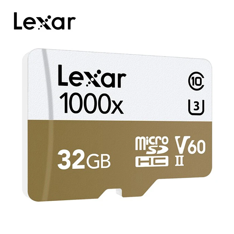 Lexar 150 МБ/с./с. 1000x Micro sd карта 32 Гб 64 Гб 128 ГБ для дрона спортивная видеокамера microsd 256 Гб карта памяти+ подарок кардридер UHS