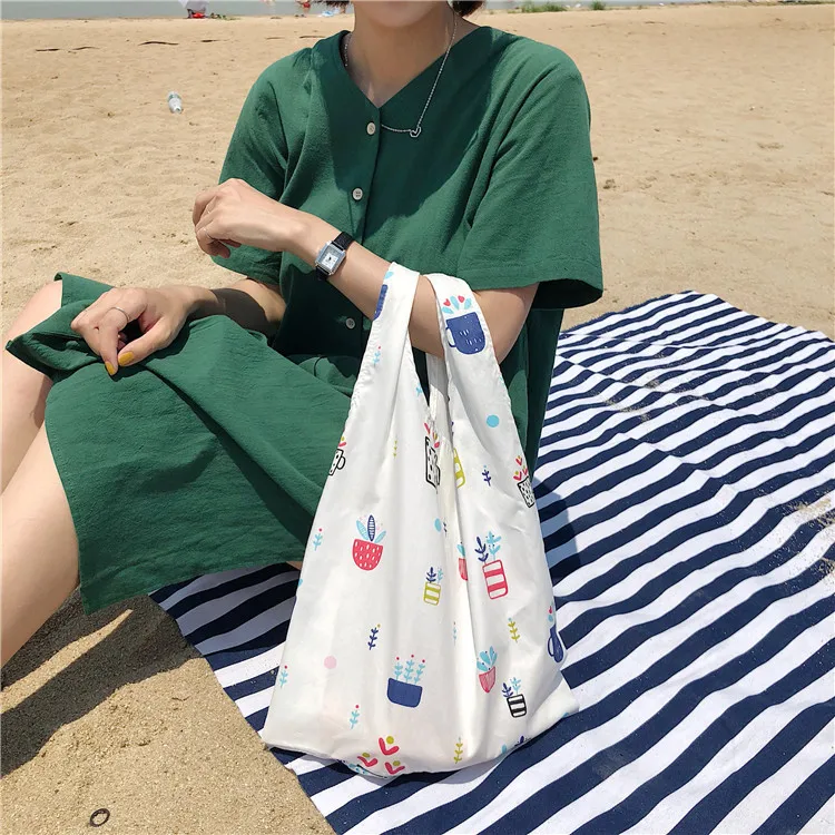 Новинки для женщин Удобный Складной многоразовая сумка для покупок Tote Сумка в стиле casual утилизация отходов Сумки домашнего хранения косметичка