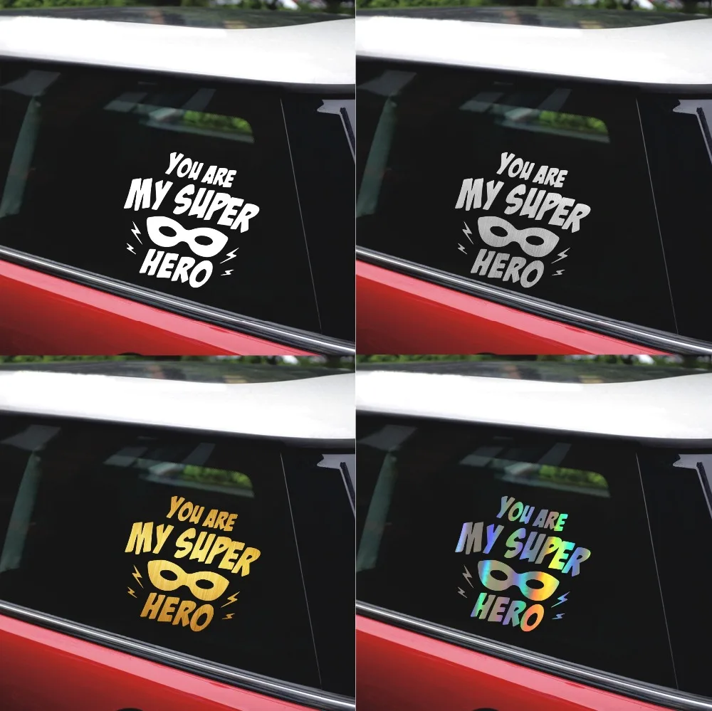 Rylybons You Are My Superhero Stickers and Decal Car-Styling for Car Accessories on Windows Wall Body Full Sticker | Автомобили и