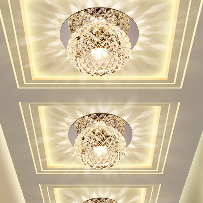 AC110V 220V поверхностное крепление Кристалл 5W Led вниз светильник s потолочный