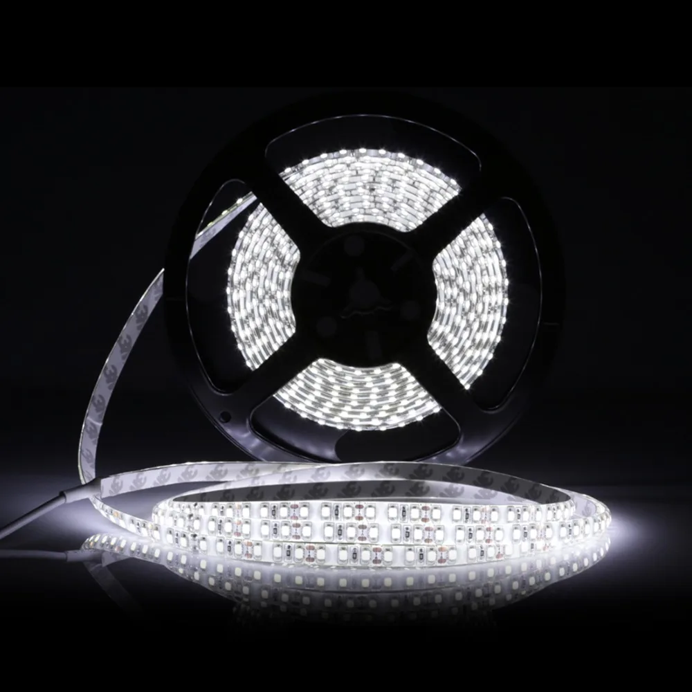 Светодиодные ленты 5 м/рулон SMD2835 12 V 60 W светодиодный гибкий свет 60/120 s/M Белый IP20/IP65