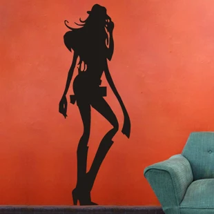 Сексуальная девушка Beauty Body Gun Pub Bar стикер на стену s женщина голый Наклейка KTV для