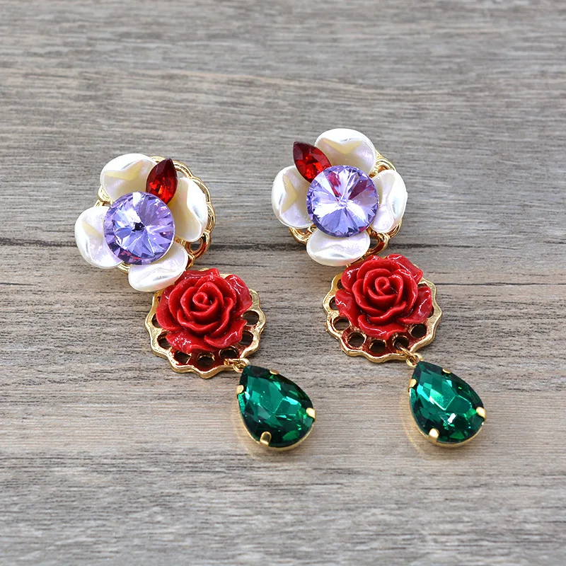 2019 золотые винтажные длинные серьги в дворцовом стиле для женщин | Украшения и