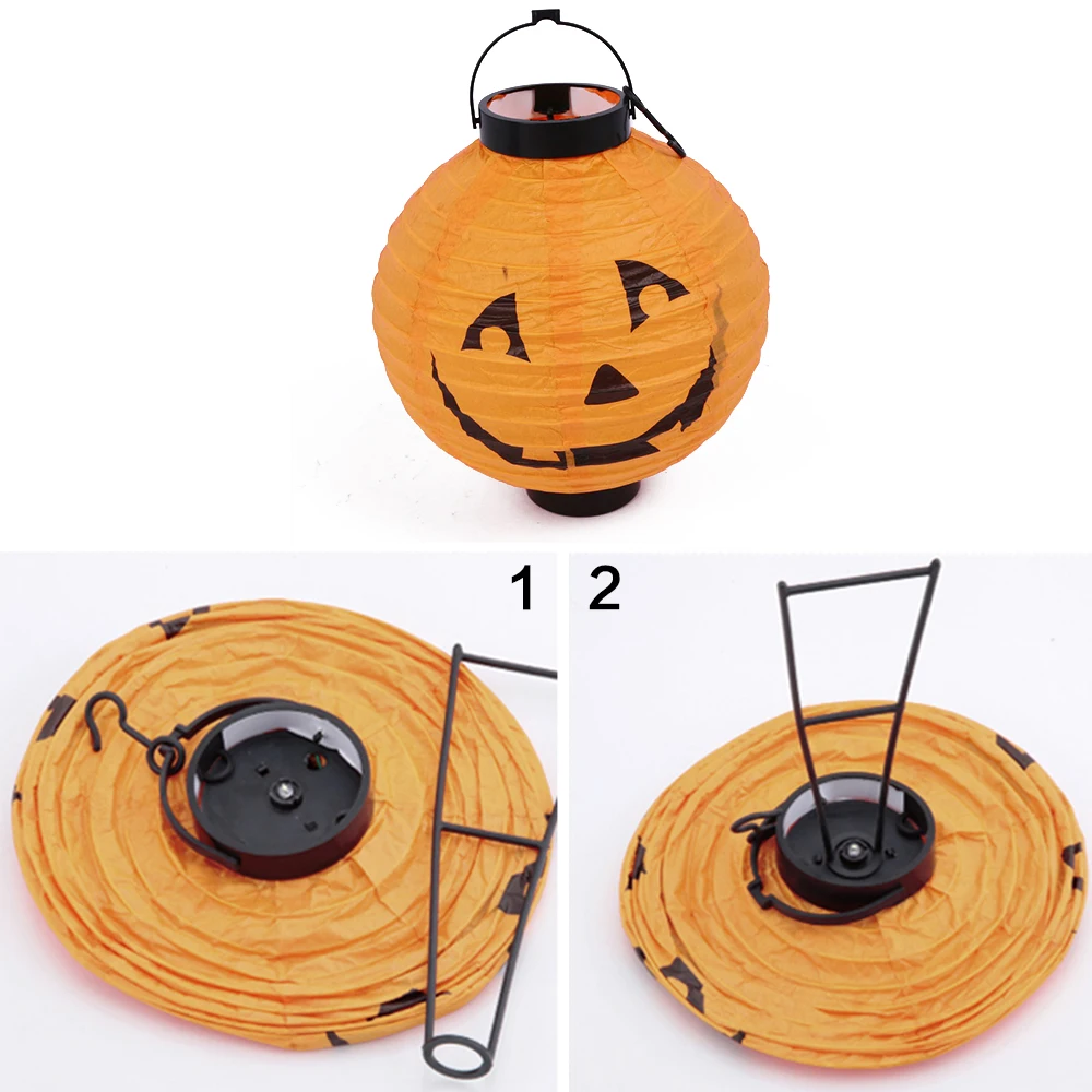 4 шт./лот LED тыква летучая мышь паук Скелет висящий Хэллоуин украшение подвесной