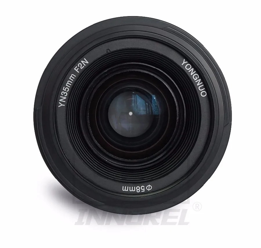 YONGNUO YN35mm F2.0 F2N широкоугольный AF/MF объектив с фиксированным фокусом для Nikon F крепление D7100 D3200 D3300 D3100 D5100 D90 DSLR камера 35 мм