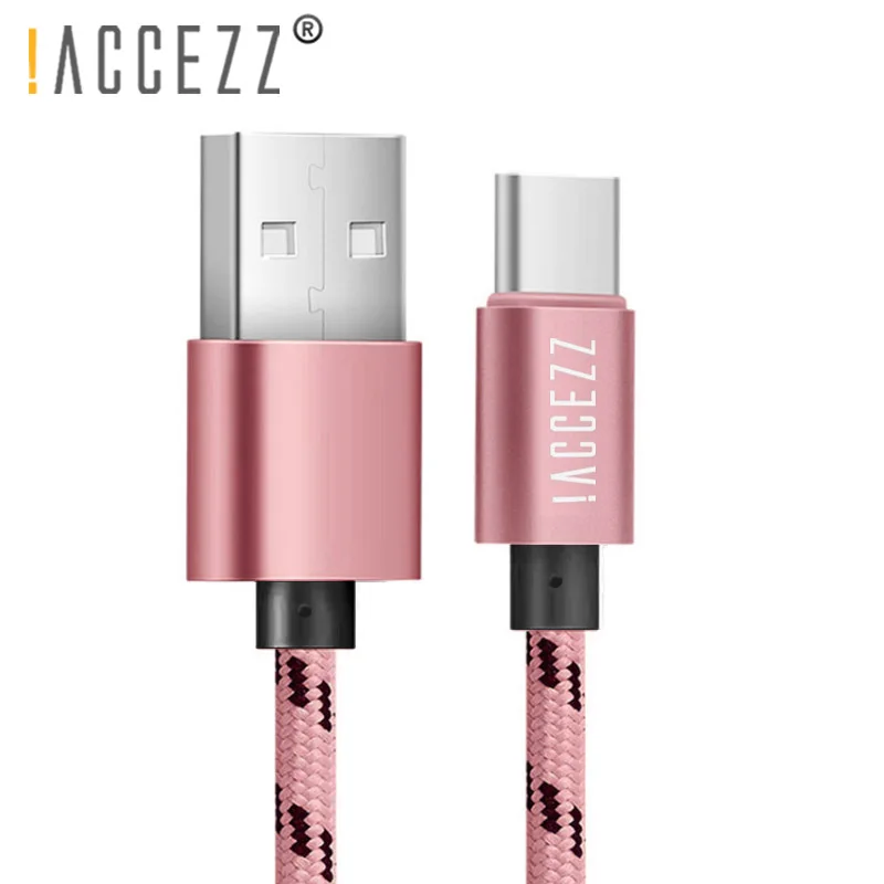 ! ACCEZZ USB-кабель Type-C для Samsung S8 S9 Plus Oneplus 6 кабель быстрой зарядки и передачи данных