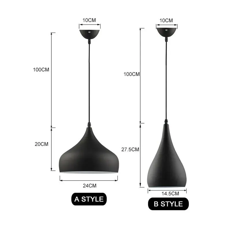 Современные подвесные светильники два простых форм различных Цвета лампы