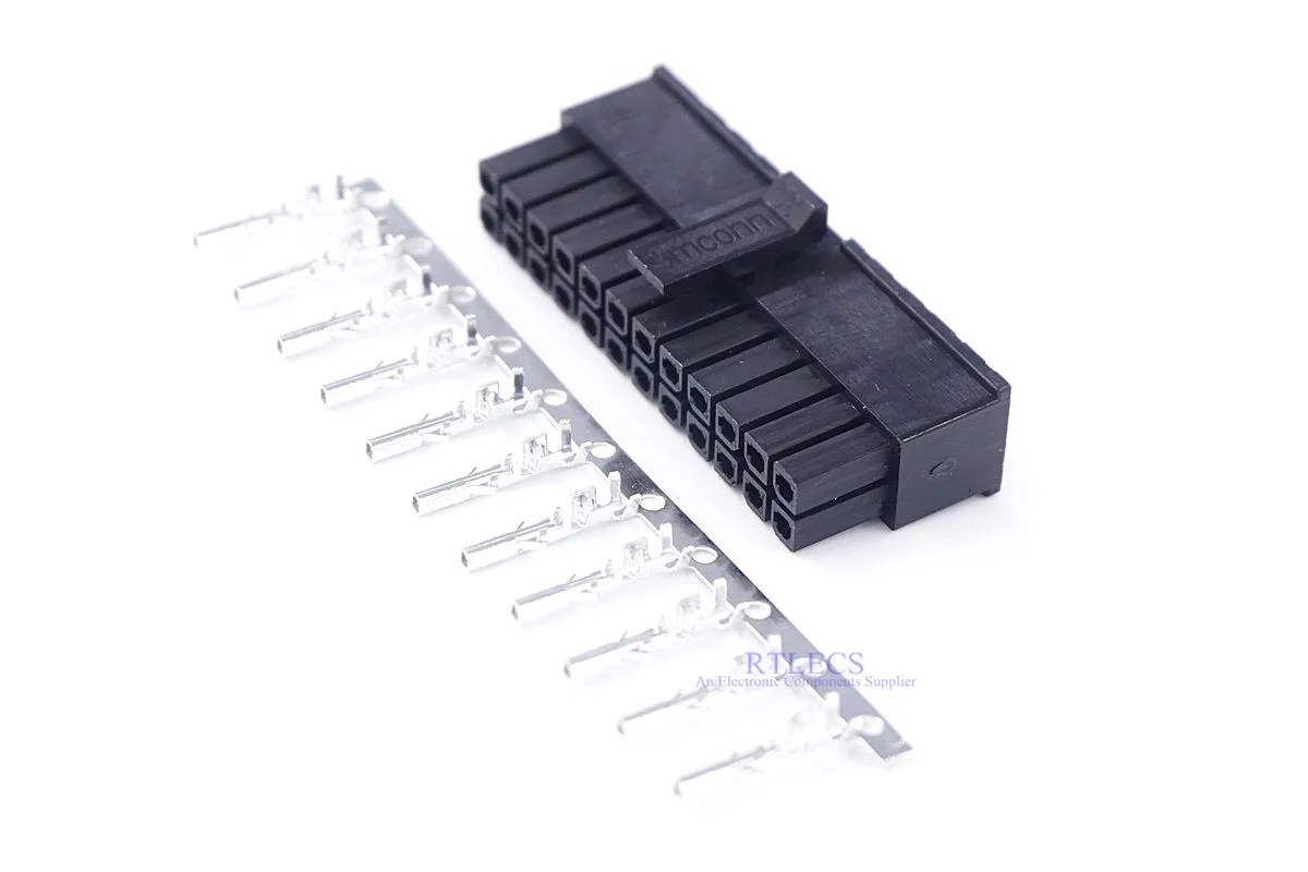 2 шт. Micro-Fit 3 0 колодка разъема корпус 2x12 Pin 24 схемы Мужской оболочки питания для GSM