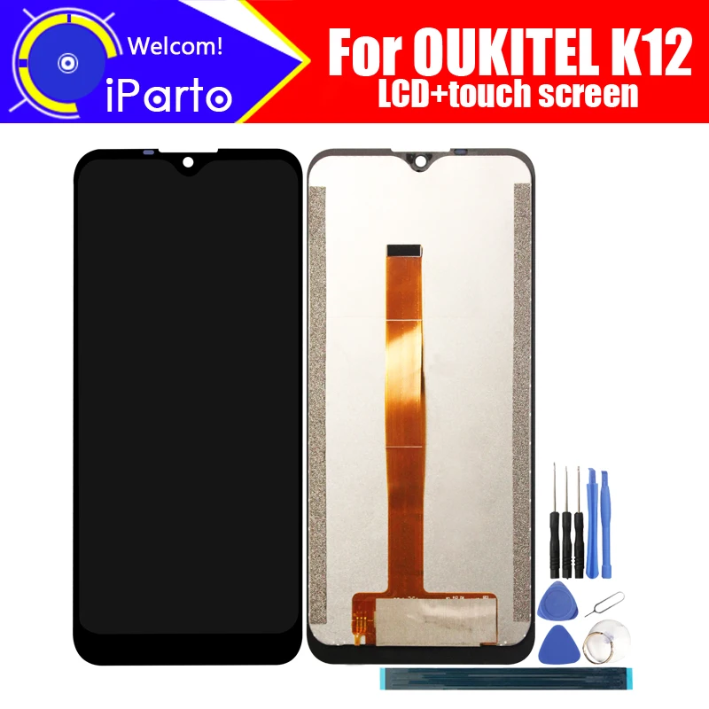 6,3 дюймовый OUKITEL K12 ЖК-дисплей+ кодирующий преобразователь сенсорного экрана в сборе ЖК+ сенсорный дигитайзер для OUKITEL K12+ Инструменты