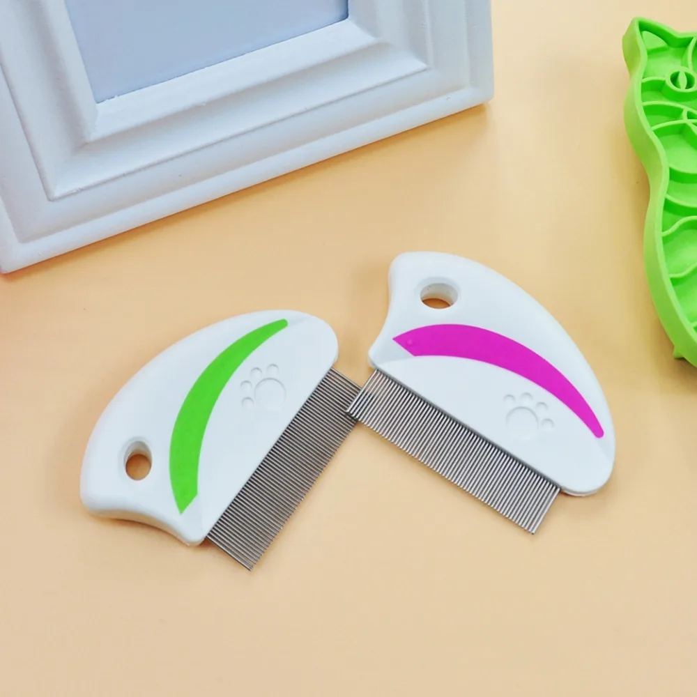 Модная расческа для удаления блох от вшей товары чистки домашних питомцев щетка