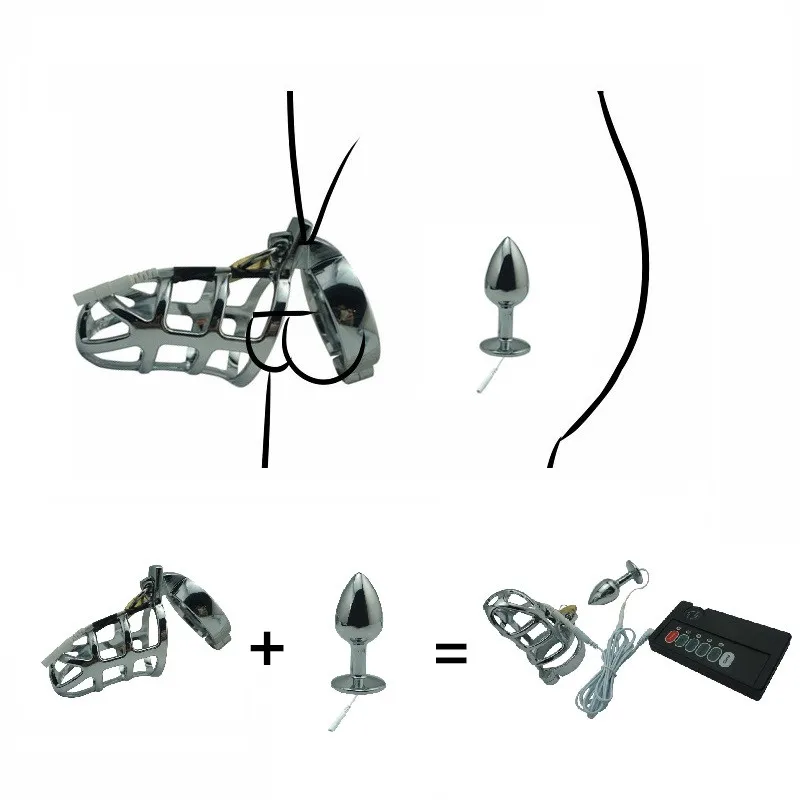 Набор электрошока устройство для бондажа металлическая Анальная пробка CB6000