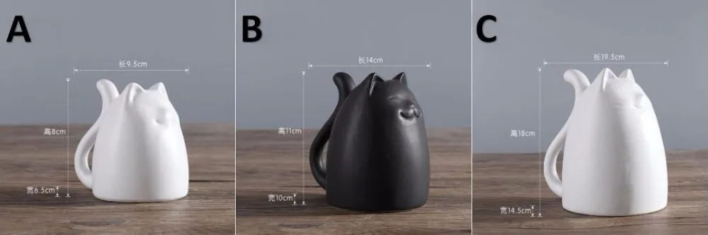 lucky cat handicraft ornament cartoon ceramic home decor crafts room decoration porcelain animal figurine | Дом и сад