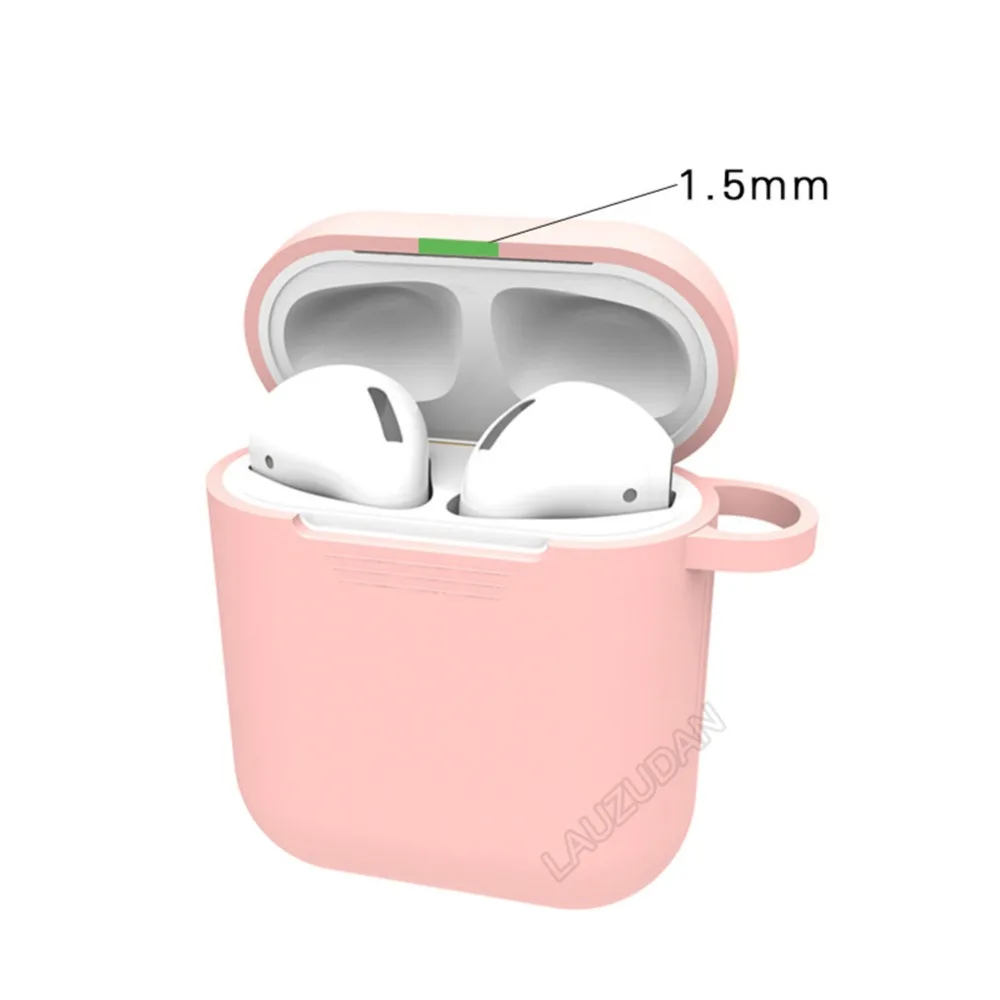 Soft Silicone Case for Apple Airpods 2 Bluetooth Wireless Earphone Protective Skin Cover Box Air Pods Ear Bag | Электроника