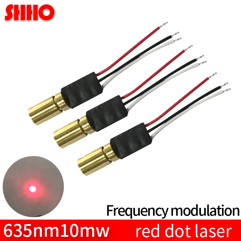Частота модуляции 635nm 10 мВт red dot лазерный модуль pwm Драйвер Красный точечный Лазер