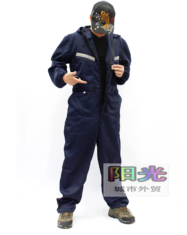 Комбинезоны! Мужской Свободный комбинезон с капюшоном прочные рабочие форменные