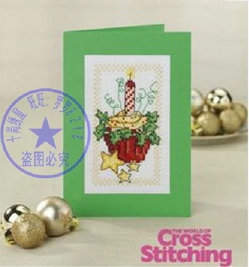 Бесплатная доставка полный набор крестиков открытка с вышивкой торт на день