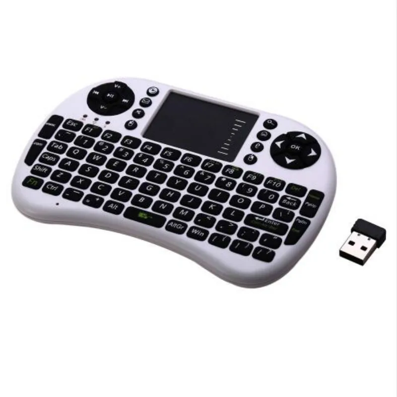 2 4 GHz Беспроводная QWERTY английская клавиатура профессиональное устройство ввода |