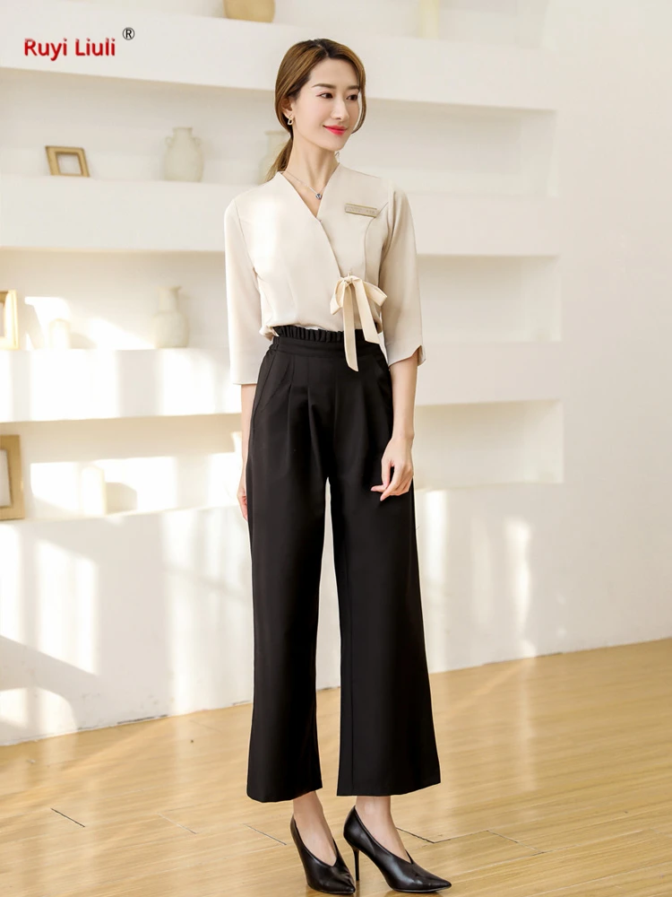 Cosmetologist working clothes women 2019 new suit high-grade semi-permanent skin management salon professional dress | Тематическая
