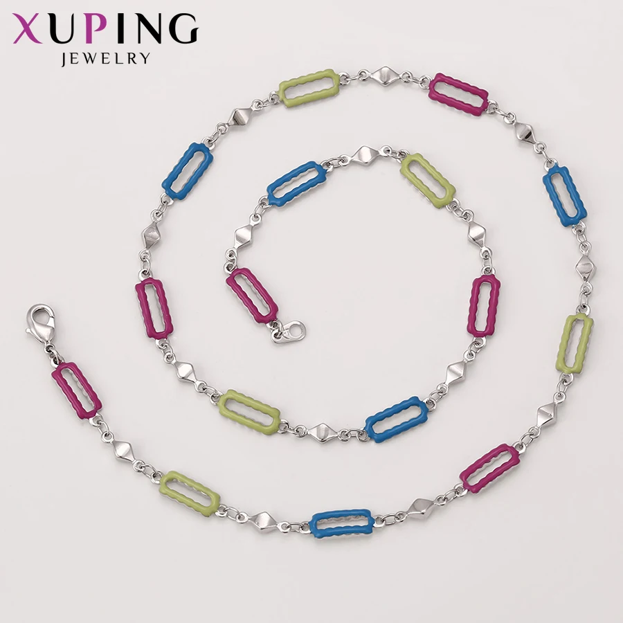 Xuping Fashion Simple Wild Style Necklace New Design Long for Women Girls Chain Jewelry Christmas Gifts 41057 | Украшения и
