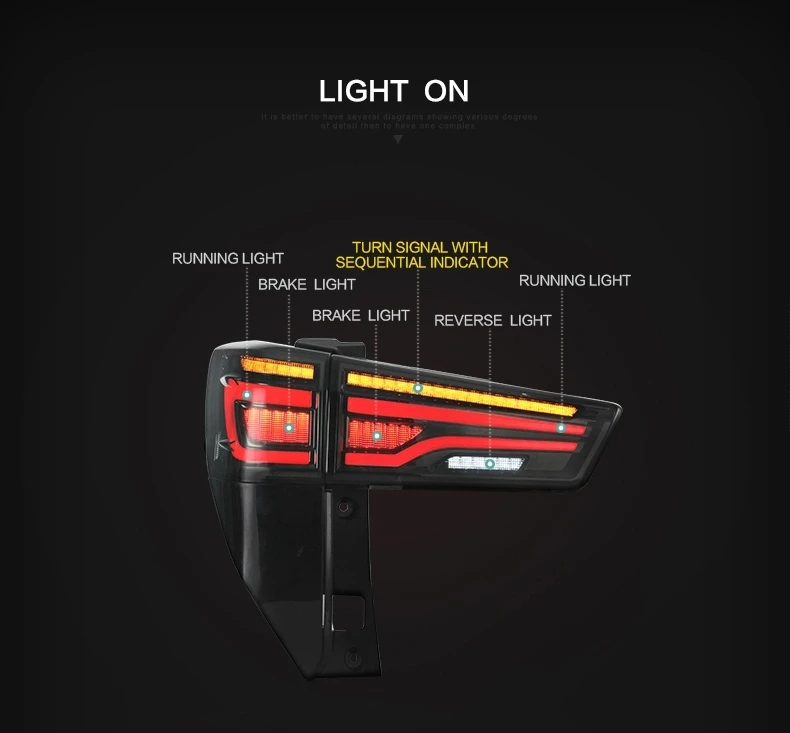 Автомобильный задний фонарь для INNOVA Crystal светодиодный задний светильник и средняя подсветка