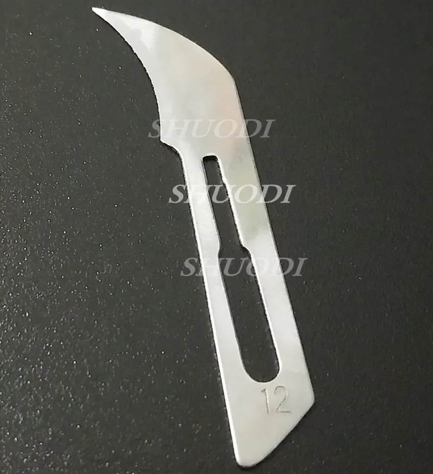 100 Pcs of NO12 100 шт скальпель лезвия для стоматологической медицинской нержавеющей стали хирургическое лезвие Heathy beauty инструмент - Цвет: 100 Pcs of NO12
