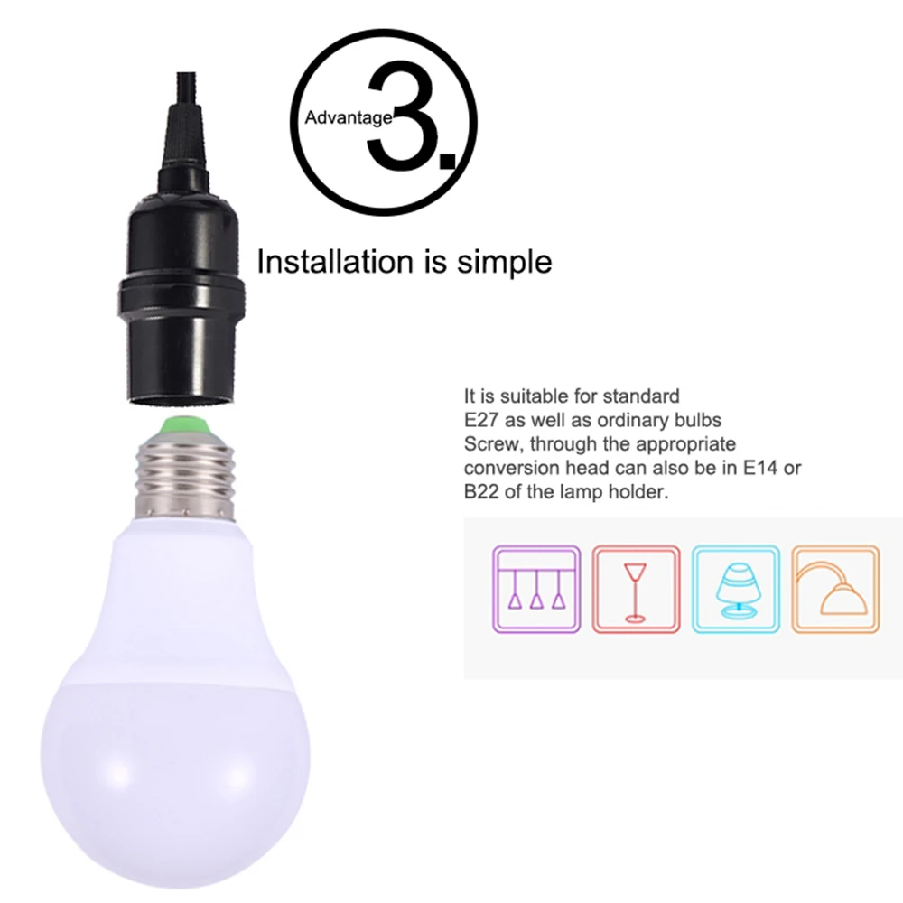Светодиодная лампа RGB E27 с регулируемой яркостью светодиодные умные лампы для