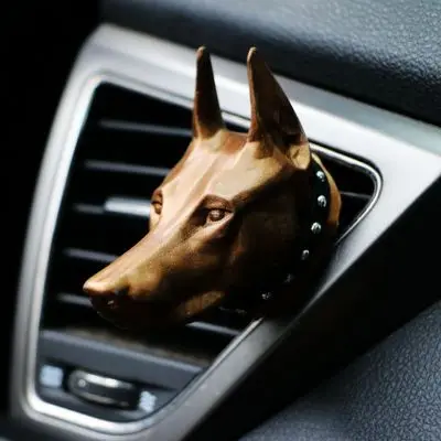 Модные украшения Dobermann, автомобильный освежитель воздуха с зажимом, украшение для автомобиля