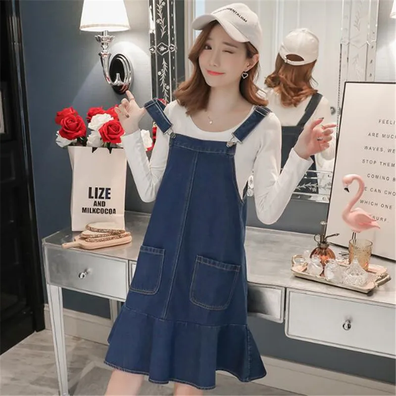 Новое весенне-летнее джинсовое платье на бретелях женский костюм для отдыха из 2