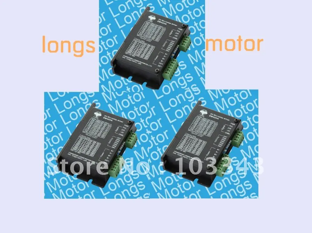 3 оси nema17 или nema23 шаговый двигатель пик 4.2A 18 50VDC DM542A CNC Новый longs мотор|stepper motor