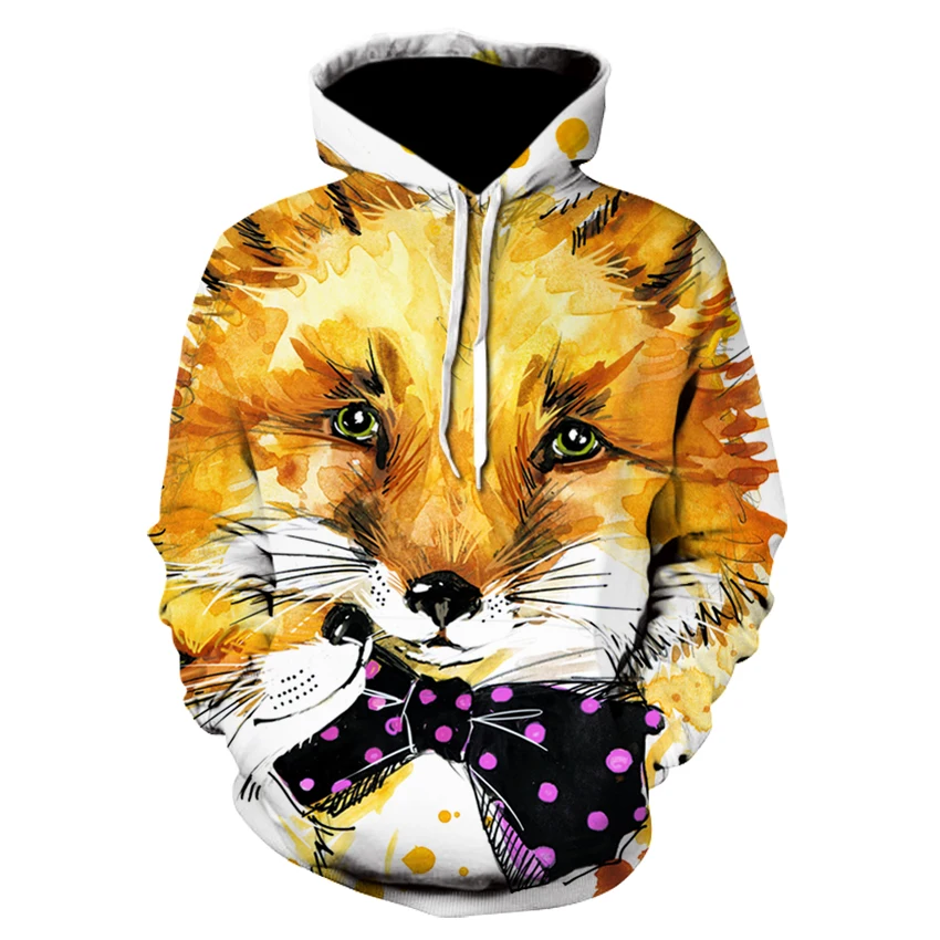 Толстовка с капюшоном Devin Du Fox модная толстовка 3D принтом животных для мужчин и