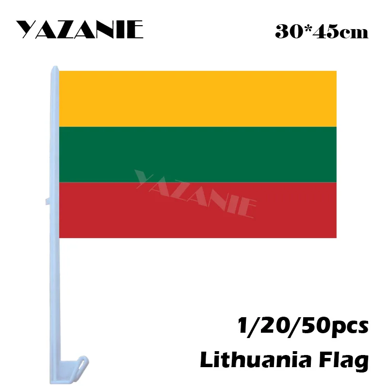 Маленькие литовские флаги и баннеры для окон yazdy 30*45 см 1/20/50 шт. баннер со страной