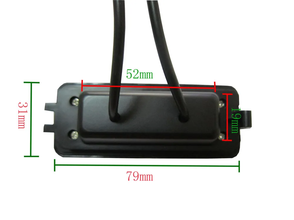 HD видео Автомобильный парковочный монитор СВЕТОДИОДНЫЙ ночное видение CCD