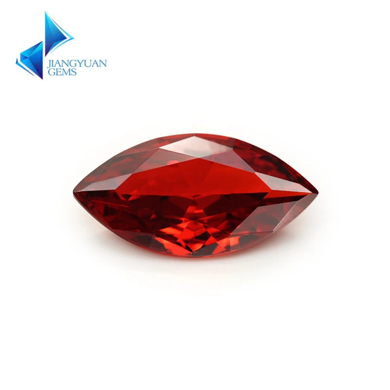 

1.5x3-10x20mm Marquise Shape 5A Garnet CZ Stone Synthetic Gems Cubic Zirconia Beads For Jewelry