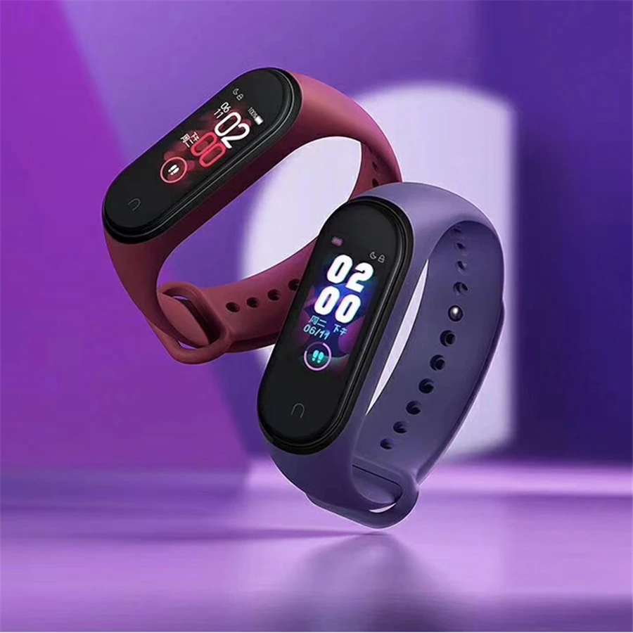 Оригинальный Смарт браслет Xiaomi Mi Band 4 фитнес AI Bluetooth 5 0 AMOLED цветной сенсорный экран