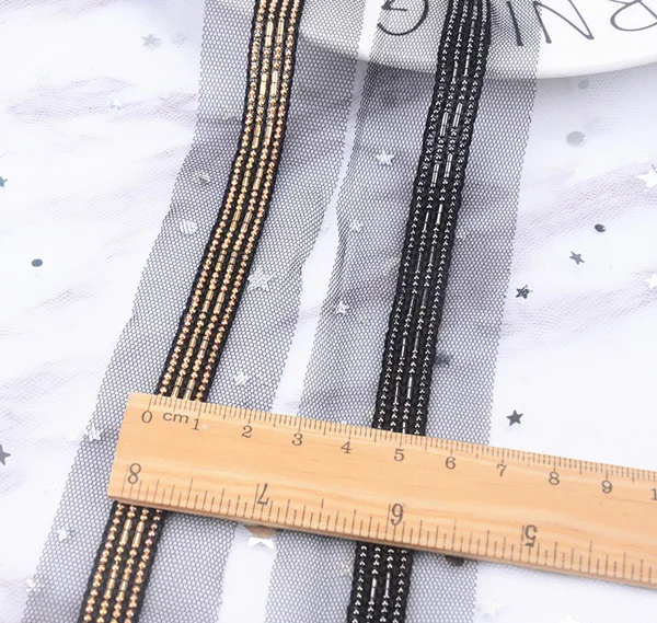 5 ярдов/партия новинка стразы кружевная отделка из бисера модная металлическая