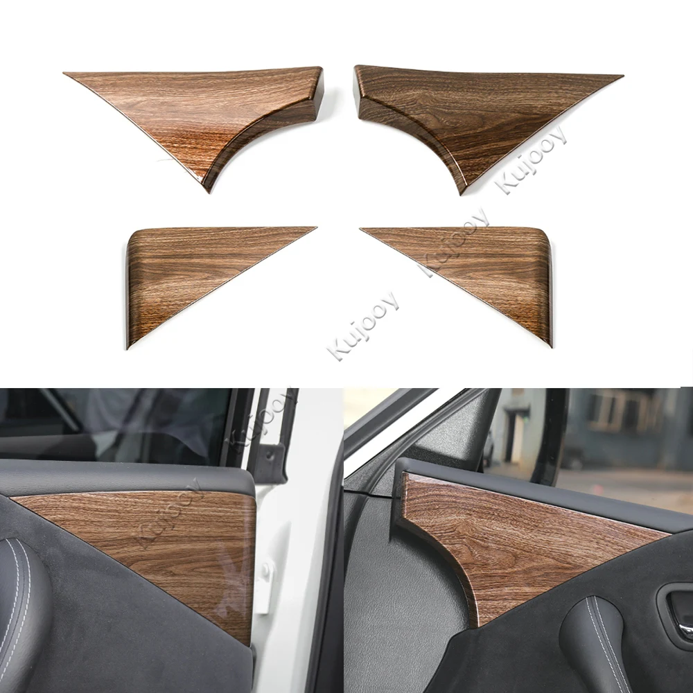 

ABS Interior Front/ Rear A Pillar Triangle Cover Decor Frame Sticker Bezel Trim For Nissan Patrol 2017+ Car Styling Accessories